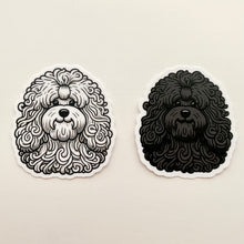 Load image into Gallery viewer, Curly Fluffy Dog Faces Vinyl Stickers