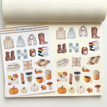 Load image into Gallery viewer, Warm & Cozy Paper Sticker Sheet