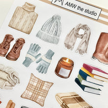 Load image into Gallery viewer, Warm & Cozy Paper Sticker Sheet