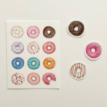 Load image into Gallery viewer, Donuts Paper Sticker Sheet