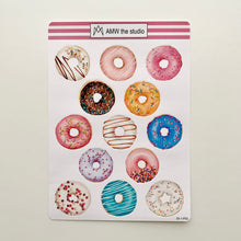 Load image into Gallery viewer, Donuts Paper Sticker Sheet