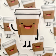 Load image into Gallery viewer, Happy Coffee Cups Vinyl Stickers