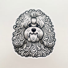Load image into Gallery viewer, Curly Fluffy Dog Faces Vinyl Stickers