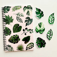 Load image into Gallery viewer, Green Foliage 5.5"x8.5" Weekly Planner