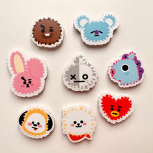 Load image into Gallery viewer, BT21 Universe Patches Fan Art Clear Vinyl Stickers