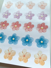 Load image into Gallery viewer, Flowers Paper Sticker Sheet