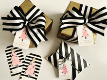 Load image into Gallery viewer, Pink Christmas Tree Gift Cards/Tags Pack
