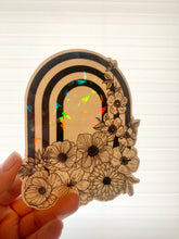 Load image into Gallery viewer, Stripes & Florals Arch Suncatcher