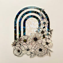 Load image into Gallery viewer, Stripes & Florals Arch Suncatcher