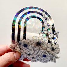 Load image into Gallery viewer, Stripes & Florals Arch Suncatcher