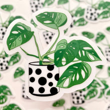 Load image into Gallery viewer, Monstera Plants Clear Vinyl Stickers