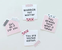 Load image into Gallery viewer, Pink Notes Vinyl Paper Sticker Pack