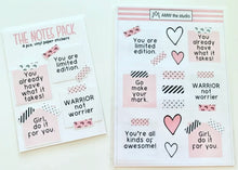Load image into Gallery viewer, Pink Notes Vinyl Paper Sticker Pack