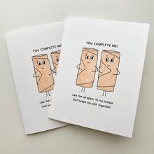 Load image into Gallery viewer, You Complete Me! Lumpia Love Greeting Card
