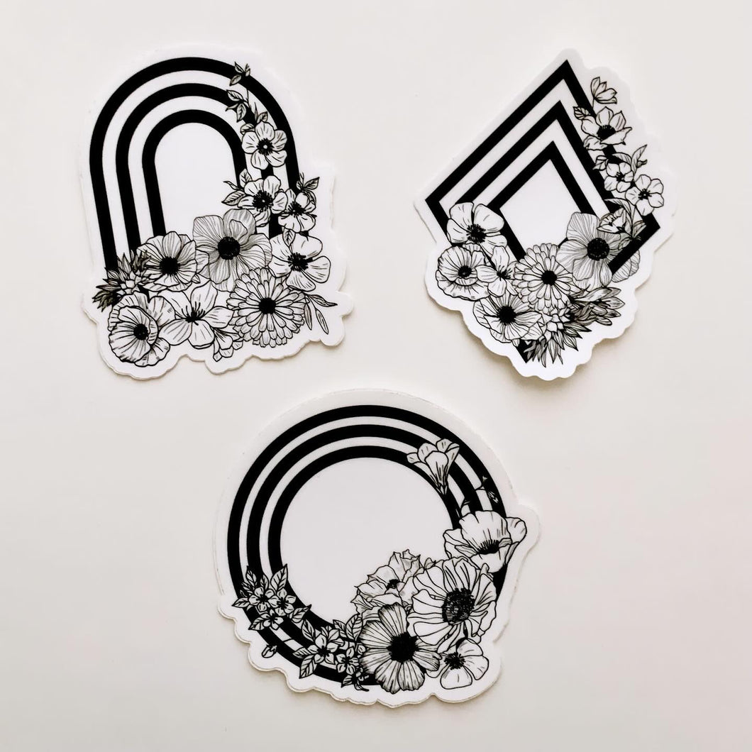 Stripes & Florals Sticker