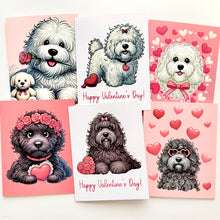 Load image into Gallery viewer, Fluffy Dog Valentine&#39;s Day Greeting Card
