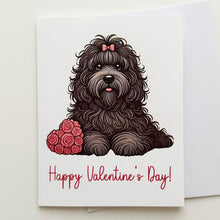 Load image into Gallery viewer, Fluffy Dog Valentine&#39;s Day Greeting Card
