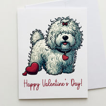 Load image into Gallery viewer, Fluffy Dog Valentine&#39;s Day Greeting Card
