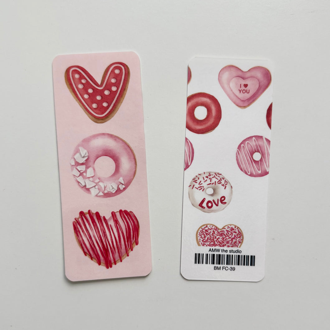 Heart Donuts Bookmark