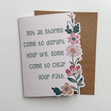 Load image into Gallery viewer, Not All Storms Come To Disrupt Your Life Dusty Meadow Greeting Card
