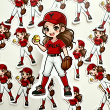 Load image into Gallery viewer, YHS Girls Softball Vinyl Sticker
