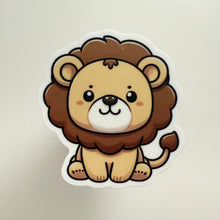 Load image into Gallery viewer, Cute Lion Vinyl Sticker
