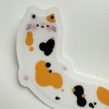 Load image into Gallery viewer, Squiggles The Cat Clear Vinyl Sticker
