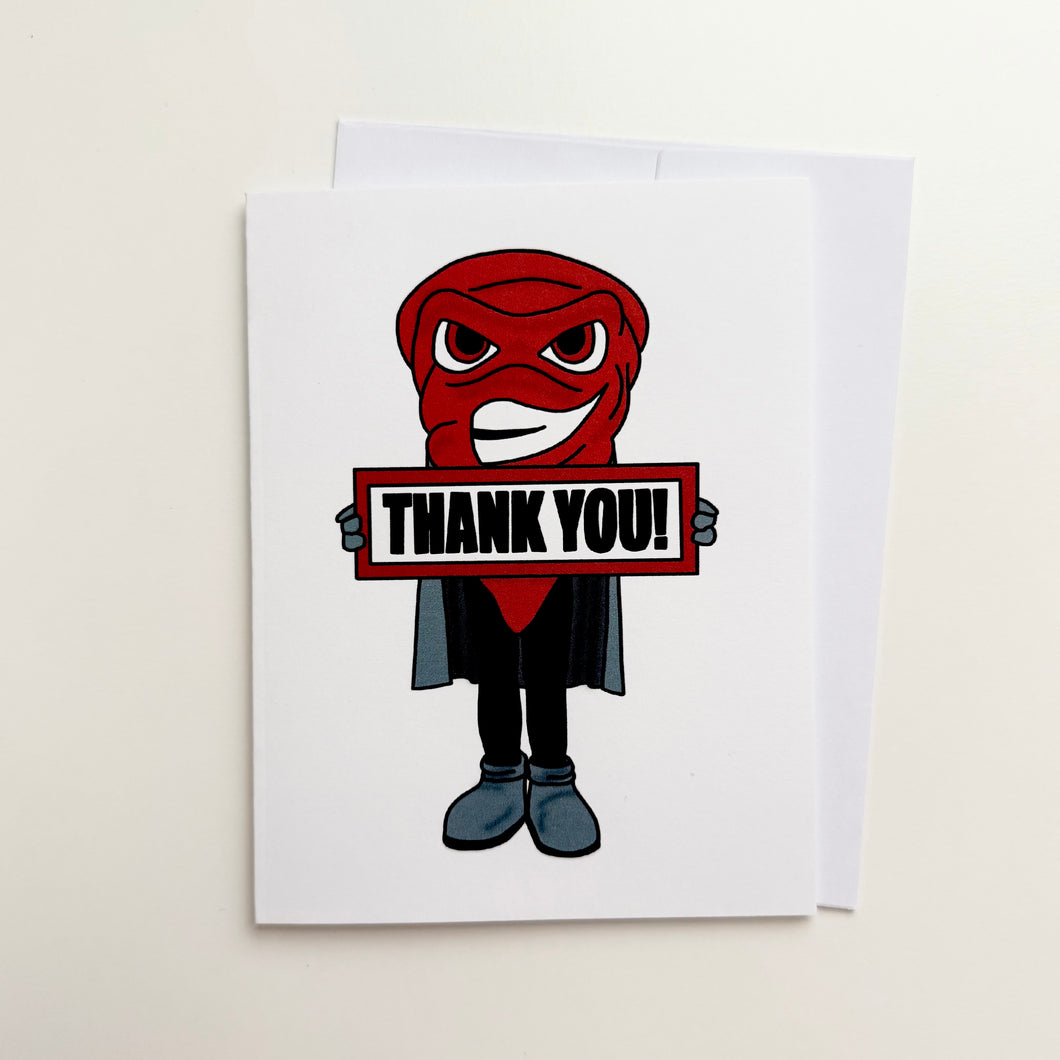 YHS Twister Thank You Greeting Card