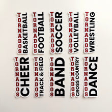 Load image into Gallery viewer, YHS Tornados Athletics Vinyl Sticker
