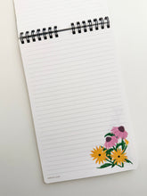 Load image into Gallery viewer, Prairie Blossom 5.5"x8.5" Top Bound Lined Notebook
