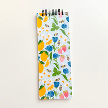 Load image into Gallery viewer, Lemon Berry 3.25" x 8.5" Lined Slim Notebook
