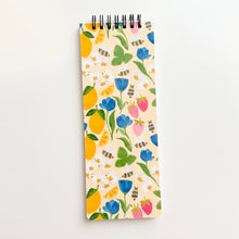Load image into Gallery viewer, Lemon Berry 3.25" x 8.5" Lined Slim Notebook
