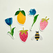 Load image into Gallery viewer, Lemon Berry Vinyl Stickers
