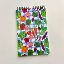 Load image into Gallery viewer, Garden Bounty 5.5"x8.5" Top Bound Lined Notebook
