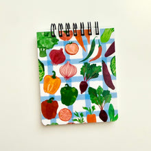 Load image into Gallery viewer, Garden Bounty 3.5"x4.25" Blank Mini Notebook
