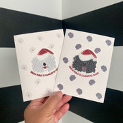 Hungarian Puli 2D Christmas Cards