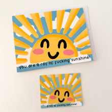 Load image into Gallery viewer, A Ray Of Fucking Sunshine Vinyl Sticker
