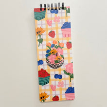Load image into Gallery viewer, Saturday Market 3.25"x8.5" Slim Lined Notebook
