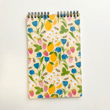 Load image into Gallery viewer, Lemon Berry 5.5"x8.5" Top Bound Lined Notebook
