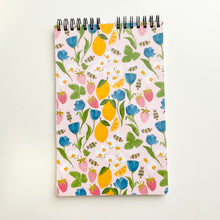 Load image into Gallery viewer, Lemon Berry 5.5"x8.5" Top Bound Lined Notebook
