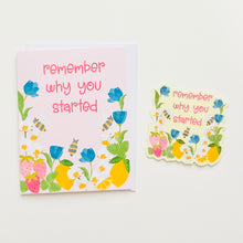 Load image into Gallery viewer, Lemon Berry Remember Why You Started Greeting Card
