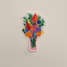 Load image into Gallery viewer, Flower Vase Clear Vinyl Sticker
