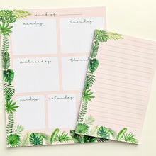 Load image into Gallery viewer, Tropical Foliage Notepad
