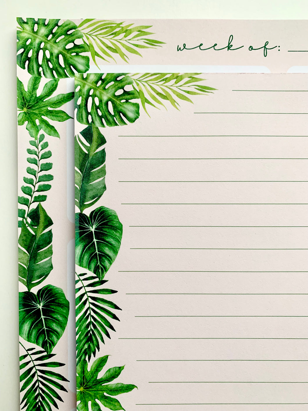 Tropical Foliage Notepad