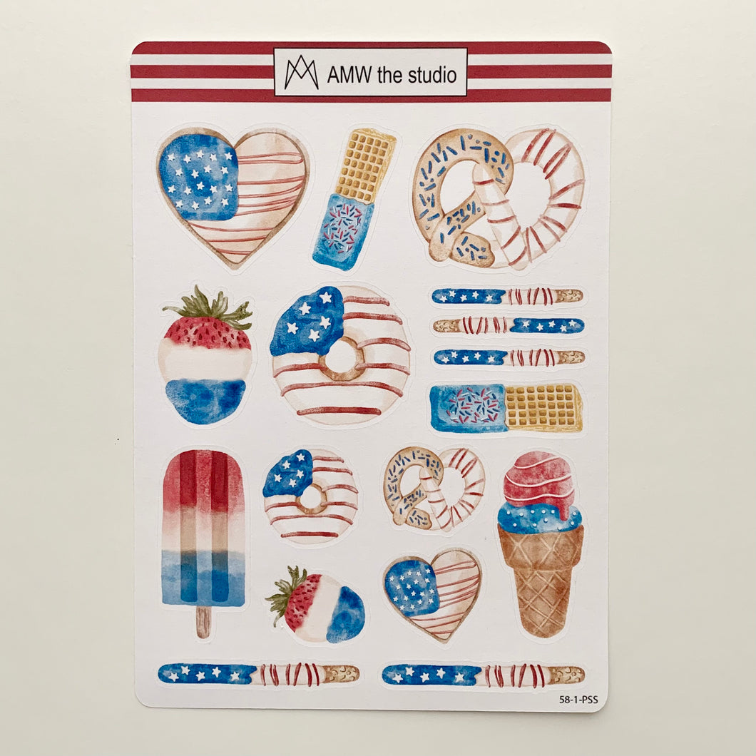 Patriotic Goodies Paper Sticker Sheet