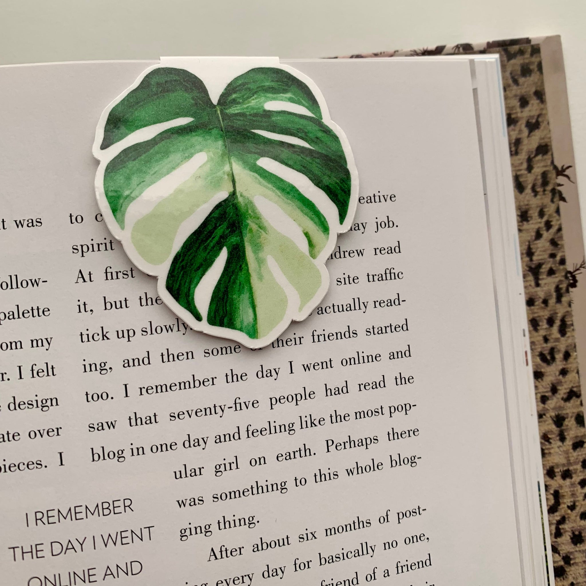 Monstera Leaf Magnetic Bookmark – AMW the studio