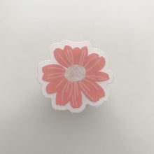 Load image into Gallery viewer, Pink Daisy Mini Clear Sticker
