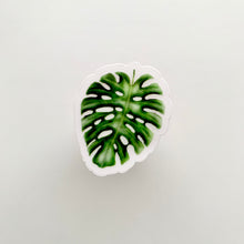 Load image into Gallery viewer, Monstera Leaf Mini Clear Sticker
