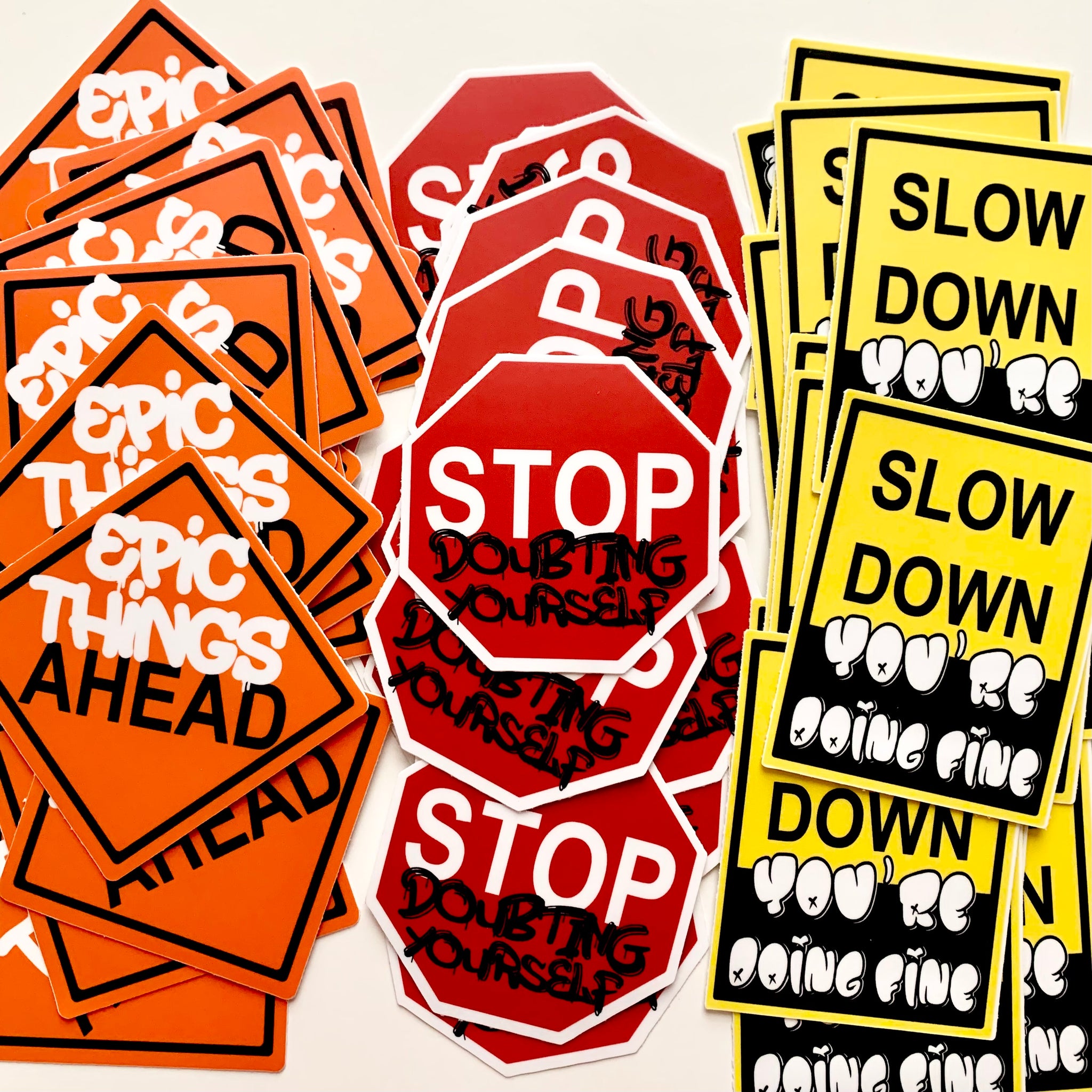 Vinyl Signage Sticker Graffiti Road Signs Vinyl Stickers – AMW the studio