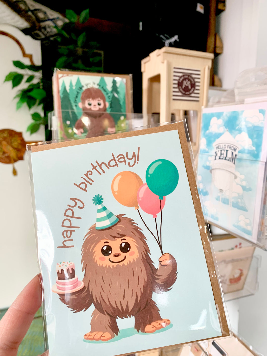 Sasquatch Birthday Greeting Card